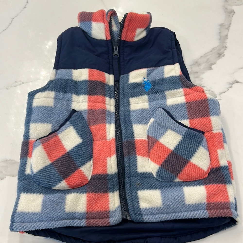 U.S Polo Assn fleece vest kids size 4T